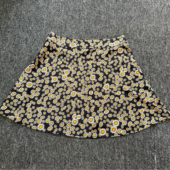 Free People Black Skirt with Yellow Floral Design - Picture 8 of 11
